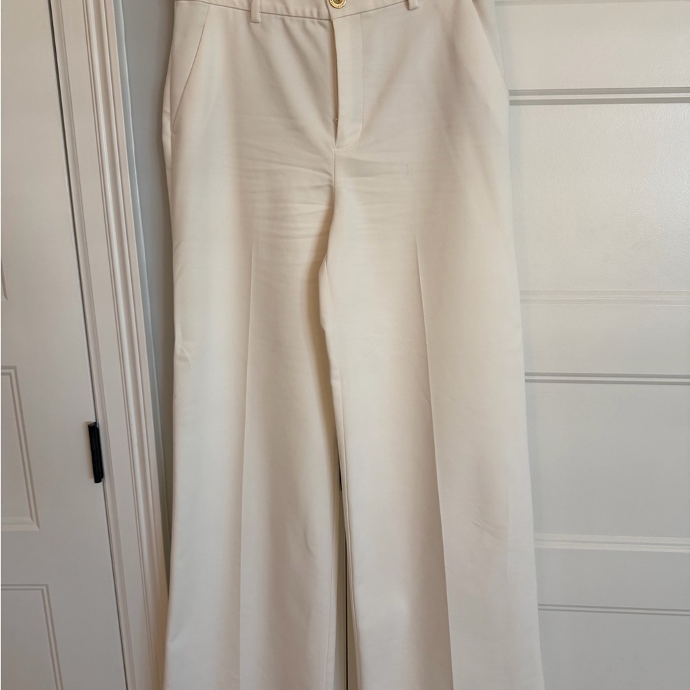 Lilly Pulitzer Colletti High Rise Trouser Coconut Size 4